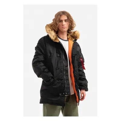 Alpha Industries rövid kabát N3B VF férfi, fekete, téli, 103141.03