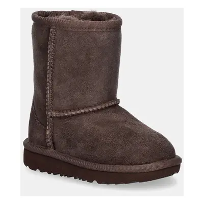 UGG gyerek hócipő velúrból T CLASSIC II barna