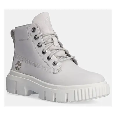 Timberland bokacsizma Greyfield szürke, női, enyhén téliesített, lapos talpú, TB0A5RPR0321