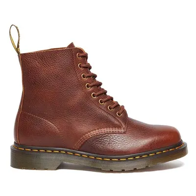 Dr. Martens bőr bakancs Pascal barna, női, lapos talpú, DM31976253