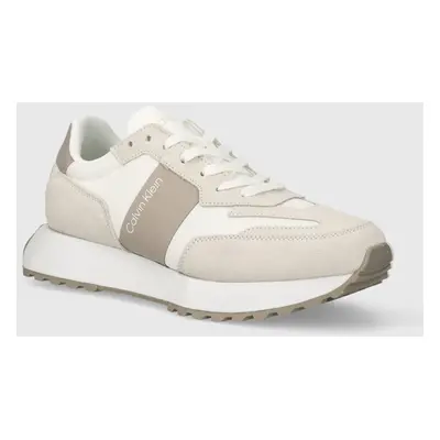 Calvin Klein sportcipő LOW TOP LACE UP MIX szürke, HM0HM00497