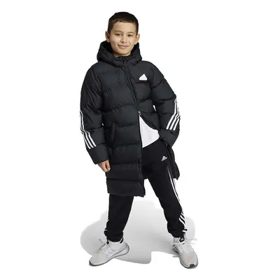 adidas gyerek dzseki J FI 3S PARKA fekete, IV9612