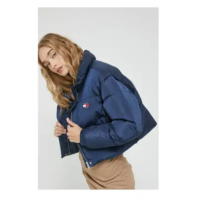 Tommy Jeans pehelydzseki női, sötétkék, téli, oversize