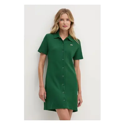 Lacoste ruha zöld, mini, egyenes