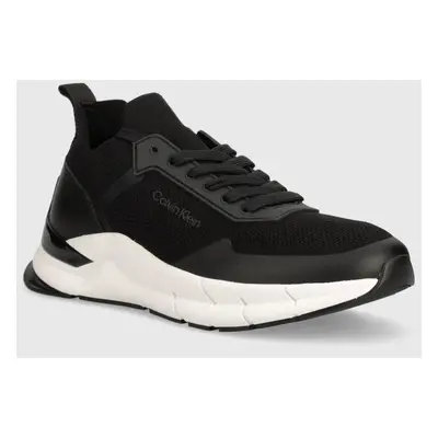 Calvin Klein sportcipő LOW TOP LACE UP MIX fekete