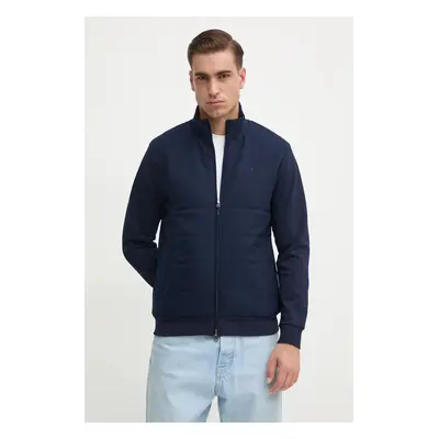 Hackett London felső sötétkék, férfi, sima, HM581275