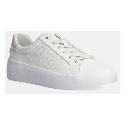 Calvin Klein bőr sportcipő VULC LACE UP LTH fehér, HW0HW02214