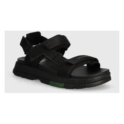 Lacoste szandál Suruga Premium Textile Sandals fekete, női, platformos, 47CFA0015