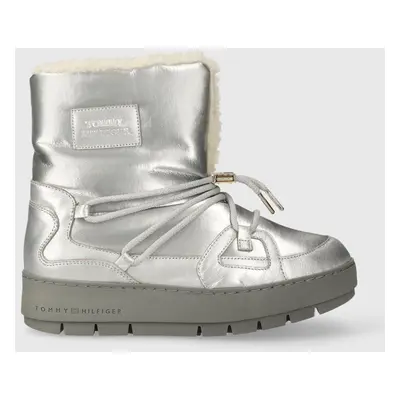 Tommy Hilfiger hócipő ESSENTIAL SILVER SNOWBOOT ezüst, FW0FW07506