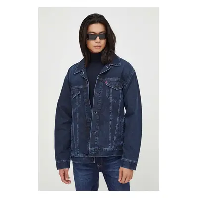 Levi's farmerdzseki férfi, sötétkék, átmeneti, oversize