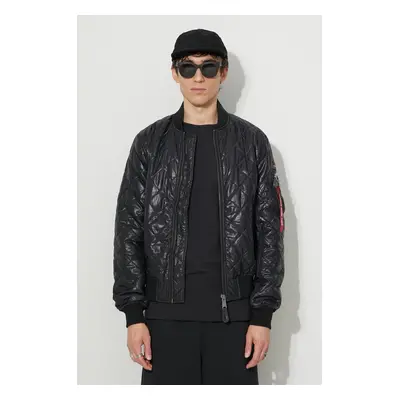 Alpha Industries bomber dzseki MA-1 DQ férfi, fekete, átmeneti