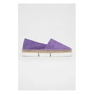 Love Moschino espadrilles Scarpad Espam lila, platformos, JA10313G1G