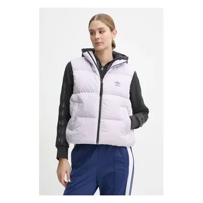 adidas Originals pehelymellény Regen Down Vest lila, női, téli, IW8366