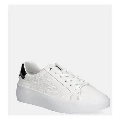 Calvin Klein bőr sportcipő VULC LACE UP LTH fehér, HW0HW02214