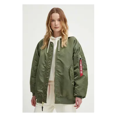 Alpha Industries bomber dzseki MA-1 CORE WMN női, zöld, téli, oversize