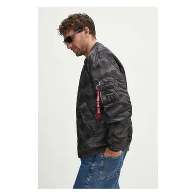 Alpha Industries bomber dzseki MA-1 CS Camo férfi, fekete, átmeneti