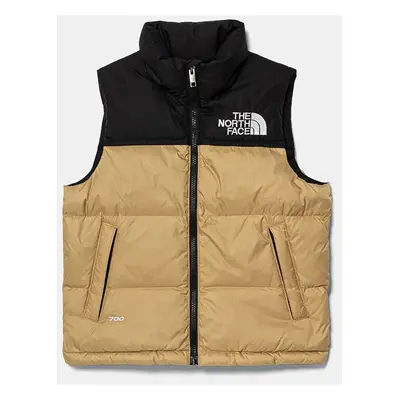 The North Face gyerek mellény TEEN RETRO NUPTSE VEST zöld, NF0A8A4BLK51