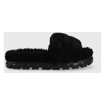 UGG gyapjú papucs W Cozetta Curly fekete