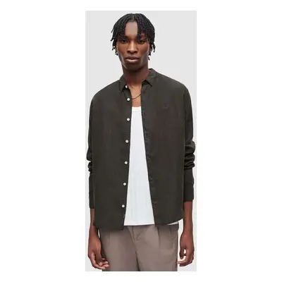 AllSaints len ing CYPRESS galléros, fekete, relaxed