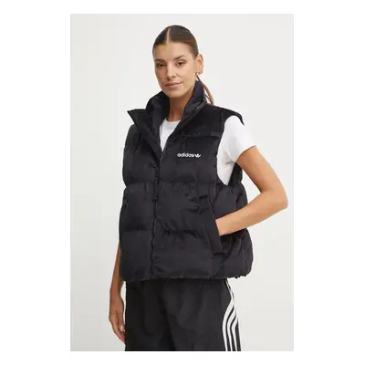 adidas Originals pehelymellény Velvet Vest fekete, női, téli, JE7217