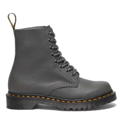 Dr. Martens bőr bakancs Pascal szürke, női, lapos talpú, DM31693029