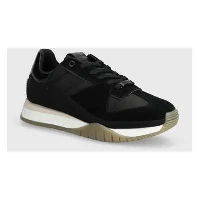 Calvin Klein sportcipő RUNNER LACE UP LTH/NYLON fekete, HW0HW02130