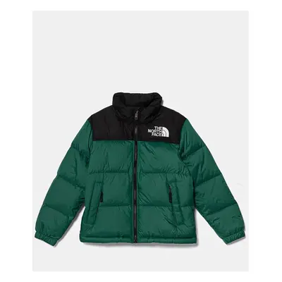 The North Face gyerek sportdzseki TEEN RETRO NUPTSE JACKET zöld, NF0A8A4CNL11