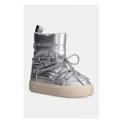 Tommy Hilfiger hócipő LACE-UP METALLIC SNOWBOOT ezüst, FW0FW08442