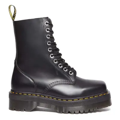 Dr. Martens bőr bakancs Quad Squared fekete, női, platformos, DM31147001