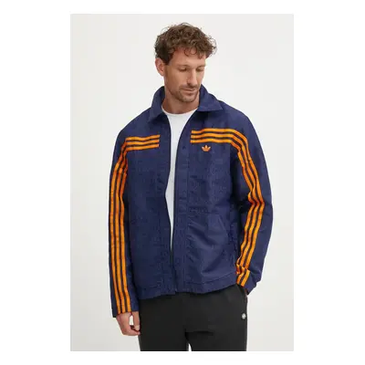 adidas Originals rövid kabát Club Jacket férfi, sötétkék, átmeneti, JN5959