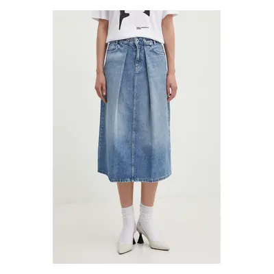 Karl Lagerfeld Jeans farmer szoknya midi, harang alakú, 245J1200