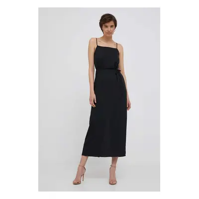 Calvin Klein ruha fekete, maxi, egyenes