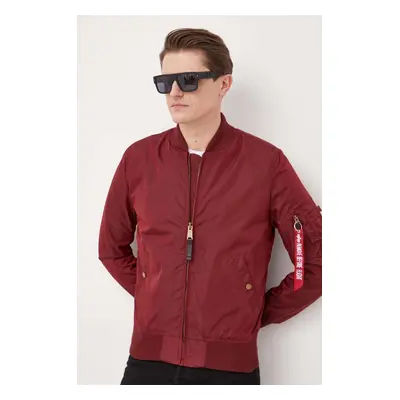 Alpha Industries bomber dzseki bordó, átmeneti