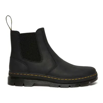 Dr. Martens bokacsizma Embury fekete, női, lapos talpú, DM26002001