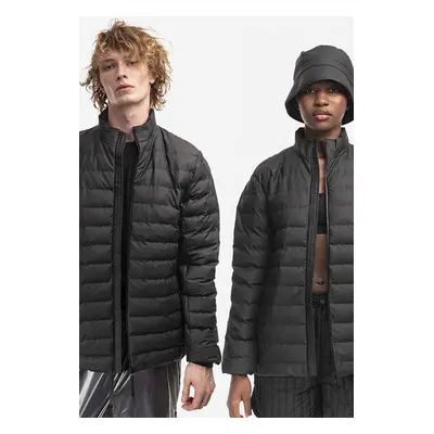 Rains rövid kabát Trekker Jacket BLACK fekete, átmeneti