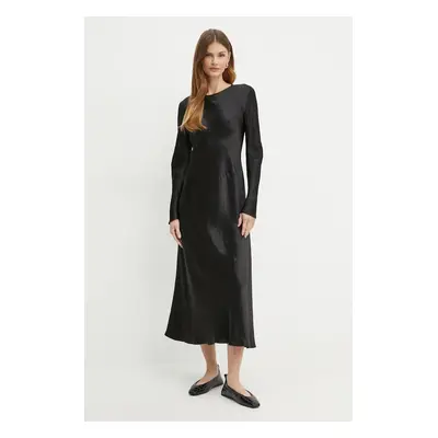 Max Mara Leisure ruha fekete, maxi, harang alakú