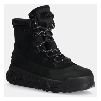 UGG bokacsizma Terretrail Hi-Top fekete, női, téliesített, platformos, 1158217-BLK