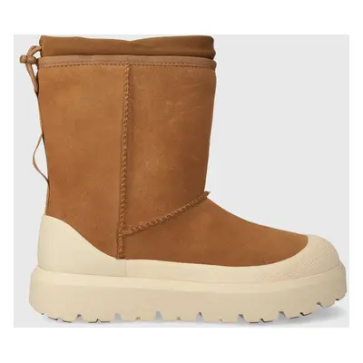 UGG velúr hócipő Classic Short Weather Hybrid barna, férfi