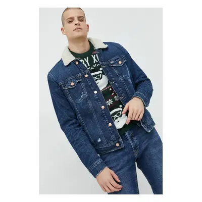 Tommy Jeans farmerdzseki férfi, sötétkék, átmeneti