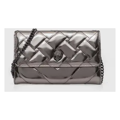 Kurt Geiger London bőr borítéktáska KENSINGTON CHAIN WALLET ezüst