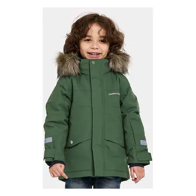 Didriksons BJÄRVEN KIDS PARKA zöld