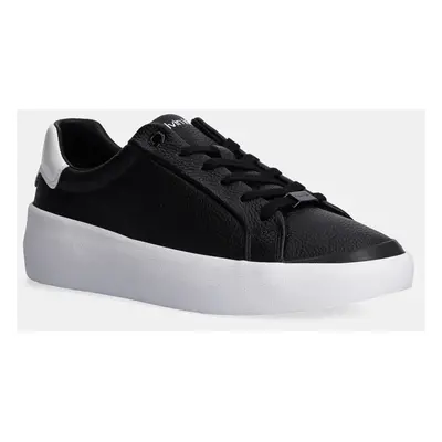 Calvin Klein bőr sportcipő VULC LACE UP LTH fekete, HW0HW02214