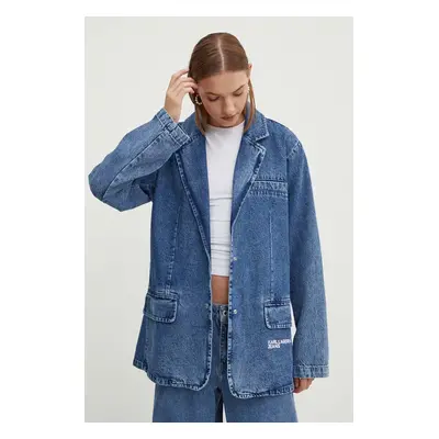 Karl Lagerfeld Jeans farmerdzseki sima, egysoros gombolású, 245J1401