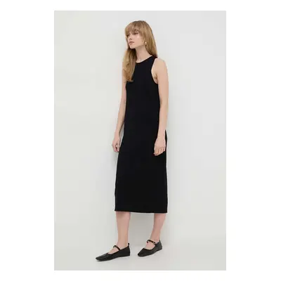 Weekend Max Mara ruha fekete, midi, egyenes