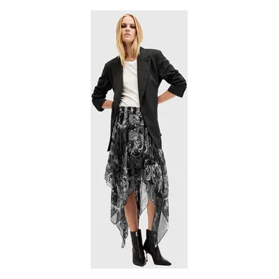 AllSaints szoknya POLLY SKIRT fekete, midi, harang alakú, W011RB