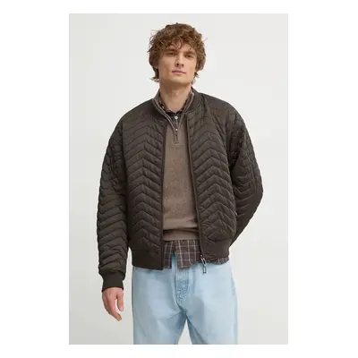 Emporio Armani kifordítható bomber dzseki férfi, zöld, átmeneti, oversize, 6D1B71 1NUAZ