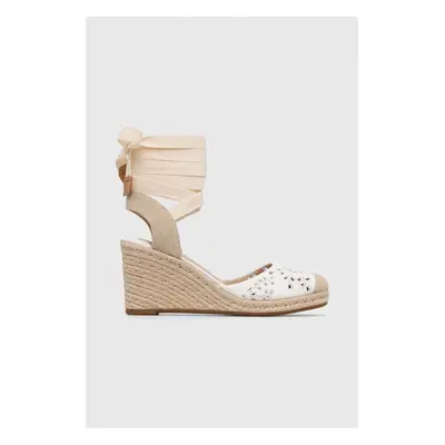 Lauren Ralph Lauren espadrilles Paislee Eylt fehér, női, éksarkú