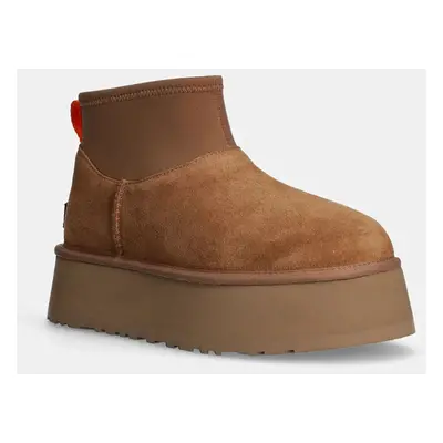 UGG velúr hócipő Classic Mini Dipper barna, 1168170-CHE