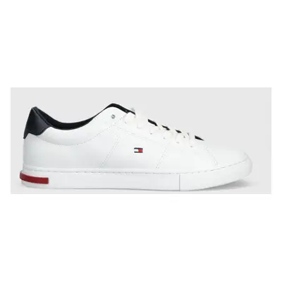 Tommy Hilfiger bőr sportcipő ESSENTIAL LEATHER DETAIL VULC fehér, FM0FM04047