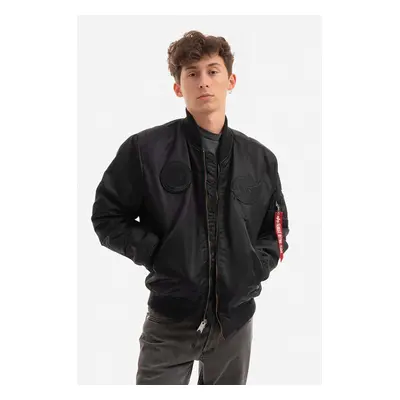 Alpha Industries bomber dzseki MA-1 VF NASA férfi, fekete, átmeneti